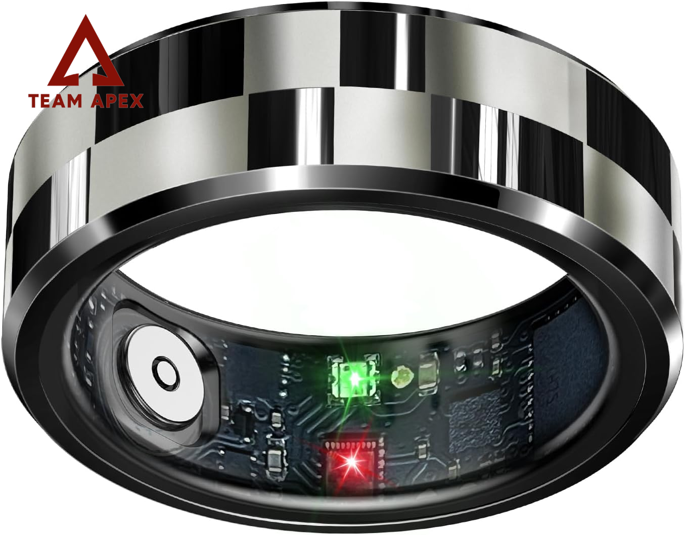 Revolutionary Sleek Smart Ring: Your Ultimate Health & Fitness Tracker with Heart Rate Monitoring, Sleep Analysis, Gesture Control, and Waterproof Design - Perfect for iOS & Android (Black, Size #11)