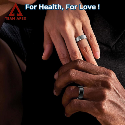 Revolutionary Sleek Smart Ring: Your Ultimate Health & Fitness Tracker with Heart Rate Monitoring, Sleep Analysis, Gesture Control, and Waterproof Design - Perfect for iOS & Android (Black, Size #11)