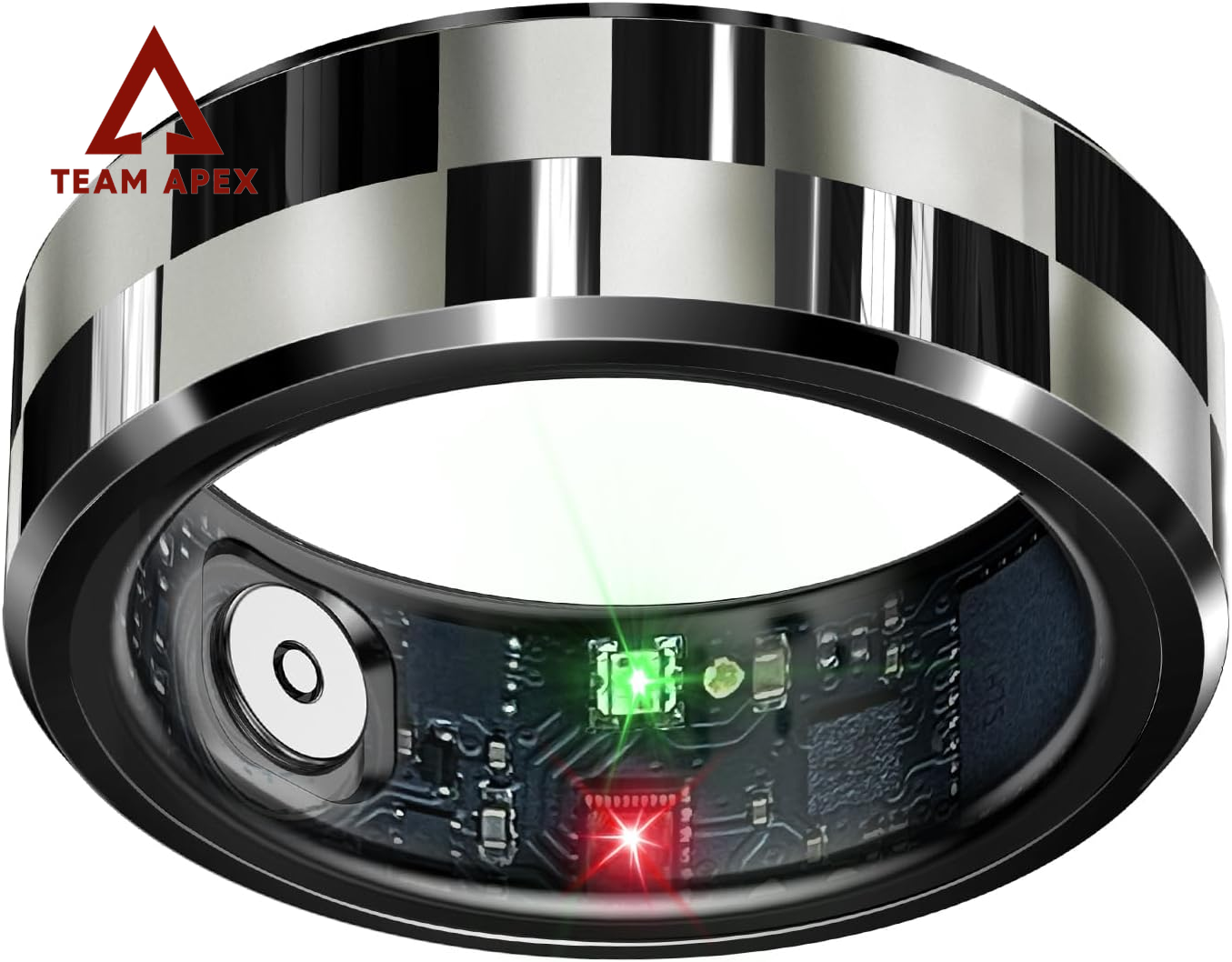 Revolutionary Sleek Smart Ring: Your Ultimate Health & Fitness Tracker with Heart Rate Monitoring, Sleep Analysis, Gesture Control, and Waterproof Design - Perfect for iOS & Android (Black, Size #11)