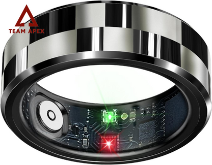 Revolutionary Sleek Smart Ring: Your Ultimate Health & Fitness Tracker with Heart Rate Monitoring, Sleep Analysis, Gesture Control, and Waterproof Design - Perfect for iOS & Android (Black, Size #11)