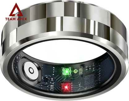 Revolutionary Sleek Smart Ring: Your Ultimate Health & Fitness Tracker with Heart Rate Monitoring, Sleep Analysis, Gesture Control, and Waterproof Design - Perfect for iOS & Android (Black, Size #11)